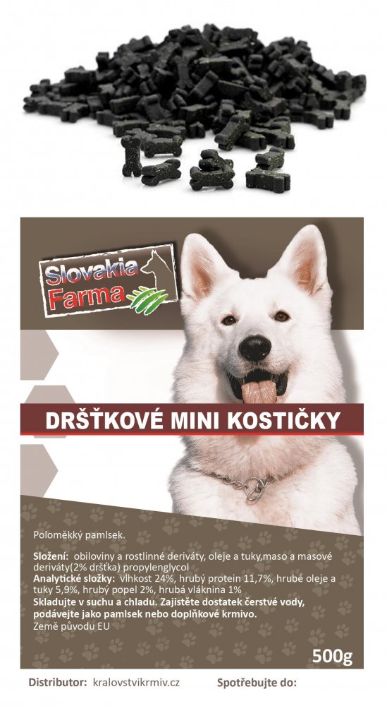 Držťkové mini kostičky 500g