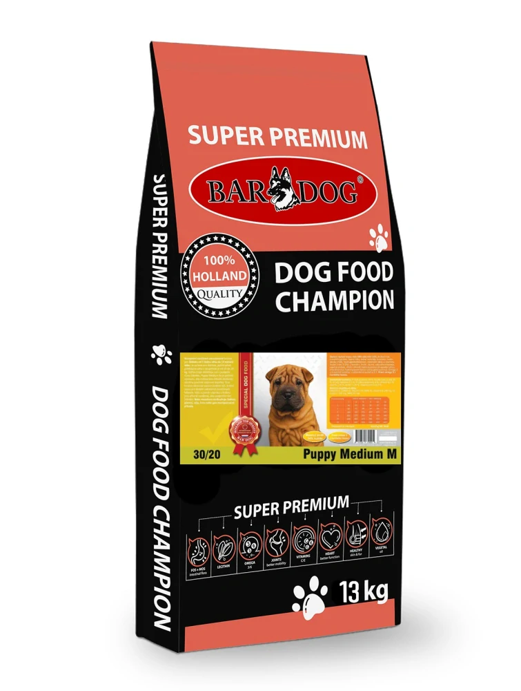 Bardog Super prémiové granule Puppy Medium M 30/20