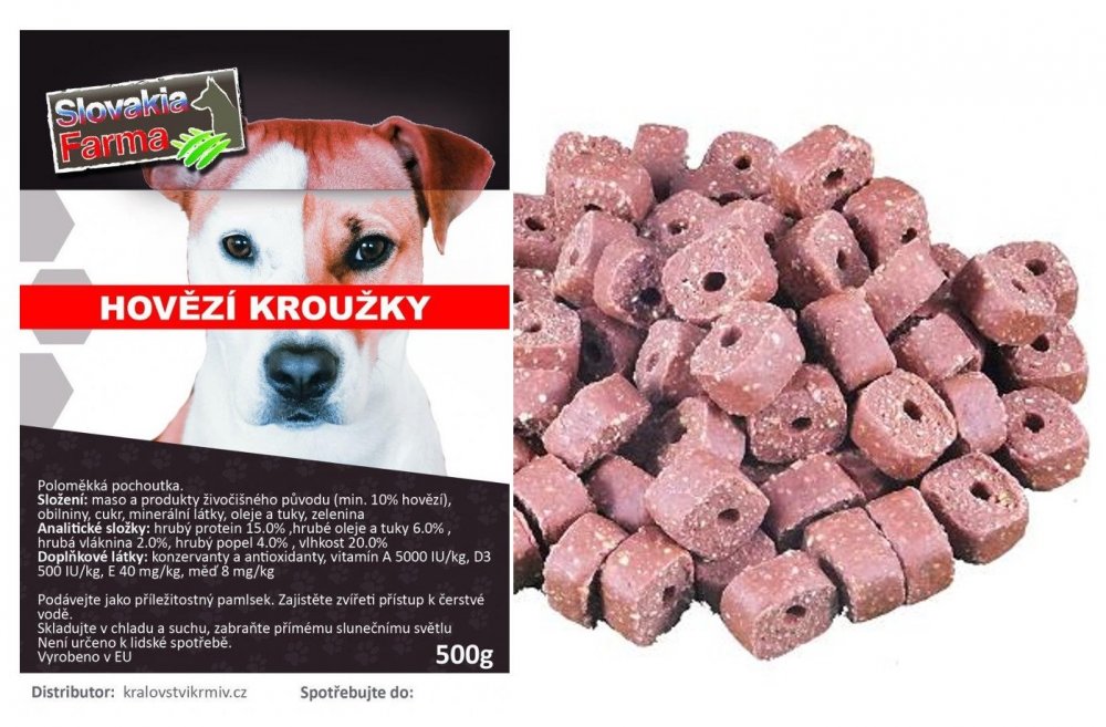 Hovězí kroužky 500 g