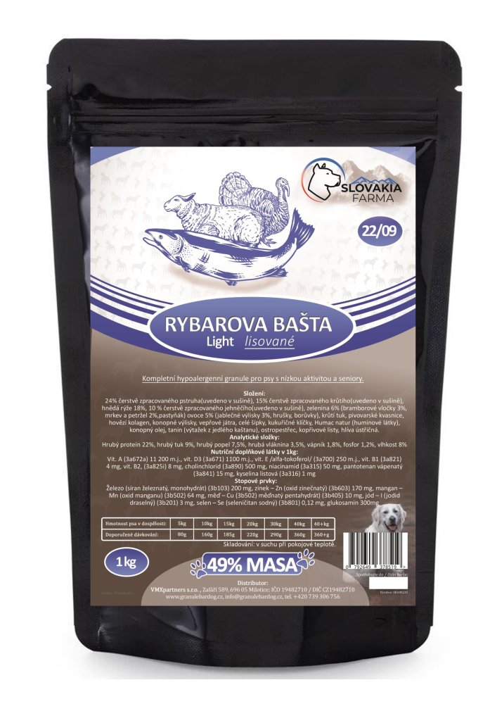 Granule SlovakiaFarma Rybarova bašta 22/09 1 kg