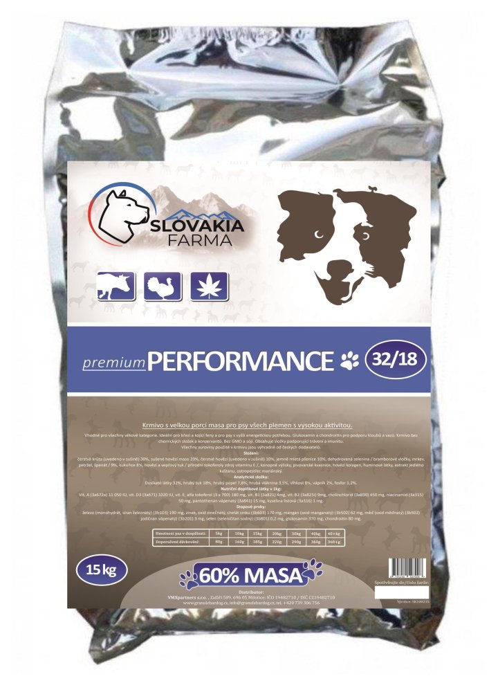 Granule Slovakia Farma Premium Performance 32/18 - 15 kg