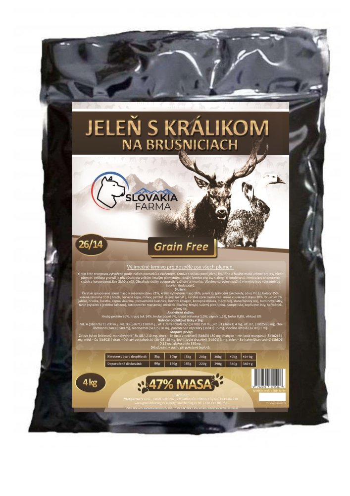 SlovakiaFarma Jelen s králíkem na brusinkách 4 kg