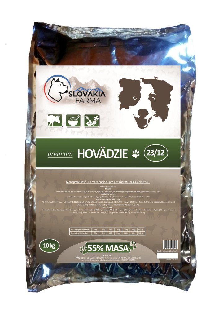 Granule Slovakia Farma Premium - Hovädzie 23/12