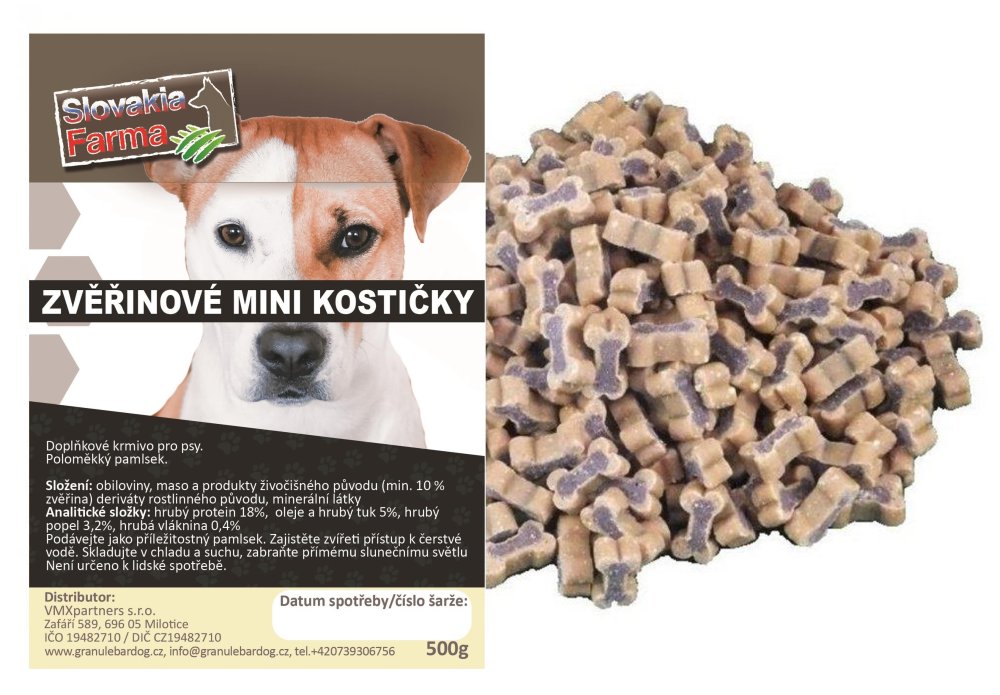 Zvěřinové mini kostičky 500 g