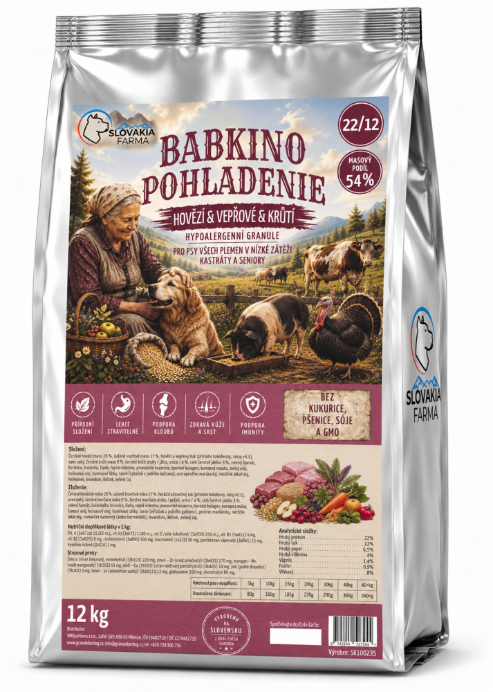 Granule Slovakia Farma - Babkino Pohladenie - 12 kg 12 kg