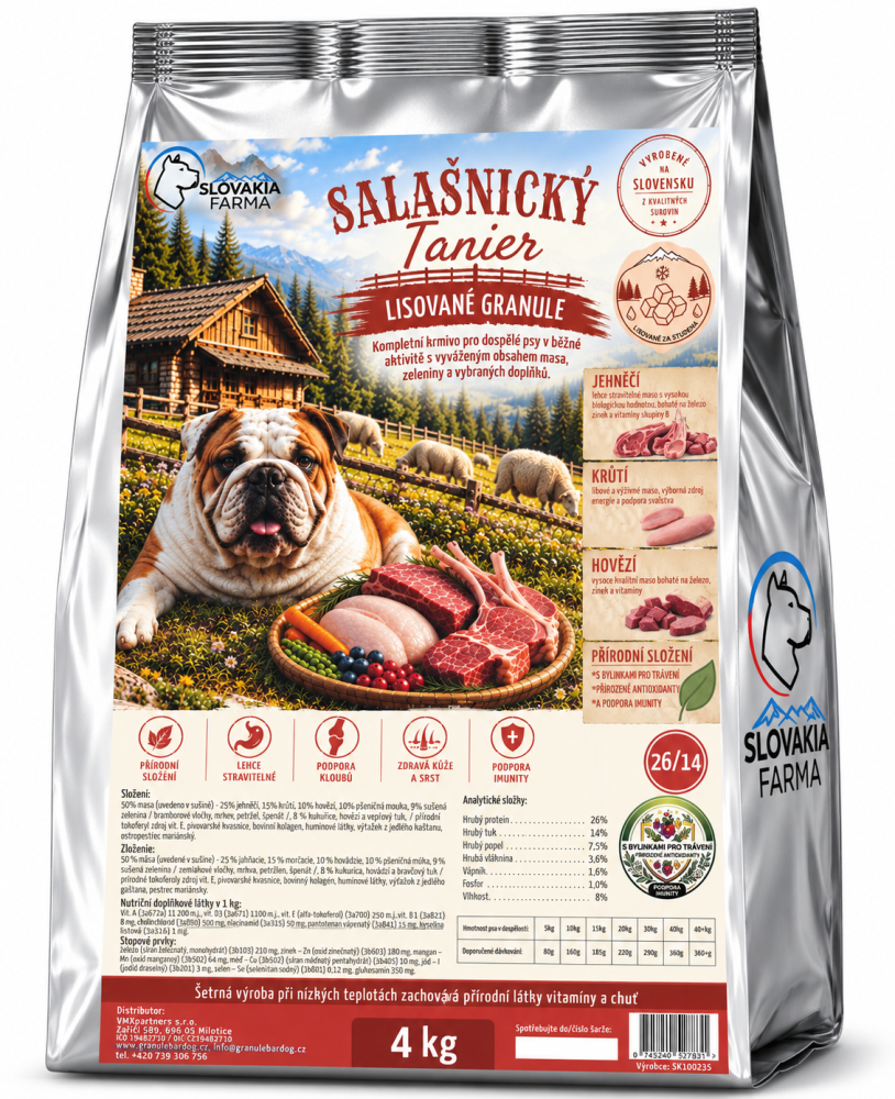 Lisované Granule Slovakia Farma - Salašnícky tanier 26/14 - 4 kg