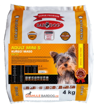 Super premiové granule Adult Mini S 24/13 - Hmotnost: 1 kg