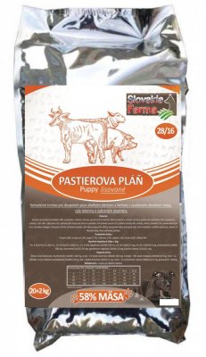 Lisované hypoalergenné Granule Slovakia Farma - Pastierova pláň 28/16 - 20+2 kg