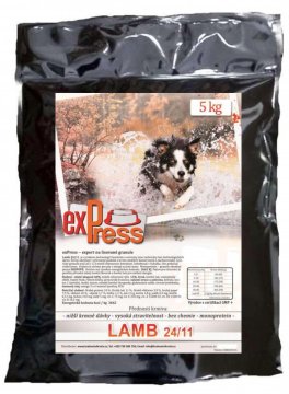 Lisované granule exPress Lamb 24/11 - Hmotnosť: 5 kg