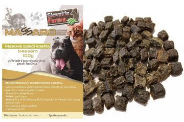 Masové kocky zajac SlovakiaFarma Massaro 100g