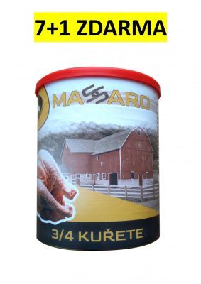 Konzerva SlovakiaFarma Massaro 3/4 kurčaťa 800 g - Balenie 7+1