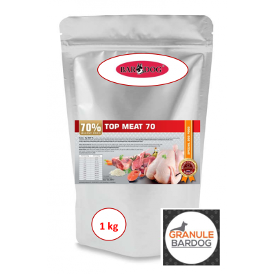 Lisované granule za studena Top Meat 70 - Hmotnosť: 1 kg