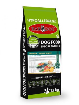Holistické granule Bardog Salmon Fruits Puppy - Hmotnosť: 12 kg