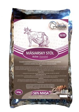 Lisované hypoalergenní Granule Slovakia Farma - Mäsiarsky stôl 33/20 - Hmotnost: 1 kg