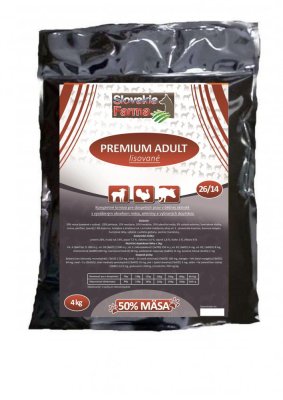 Lisované granule Slovakia Farma - Premium Adult 26/14 - 4 kg