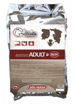 Granule Slovakia Farma Premium - Adult 26/14 - Hmotnosť: 15 kg