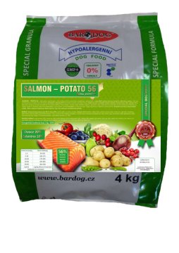 Bardog Hypoalergenní Lisované granule Salmon Potato 56 - Hmotnost: 1 kg
