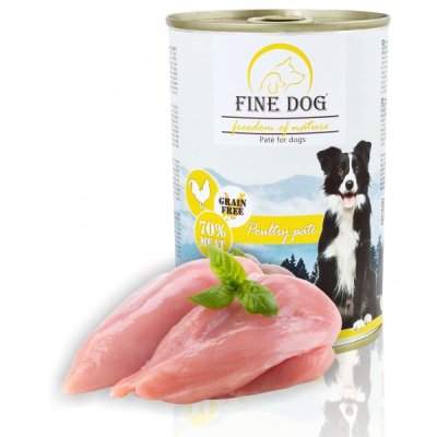 Fine Dog FoN hydinové konzervy 70% mäsa Paté 400g