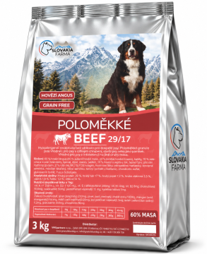 Poloměkké Granule Beef 3 kg