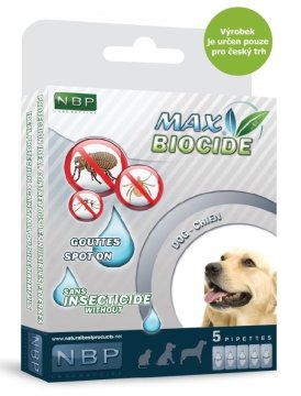 Max Biocide Spot-on Dog repelentné kapsuly 5 x 1 ml