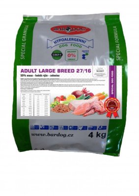 Hypoalergenné granule Adult Large Breed 27/16 - Hmotnosť: 12 + 1 kg