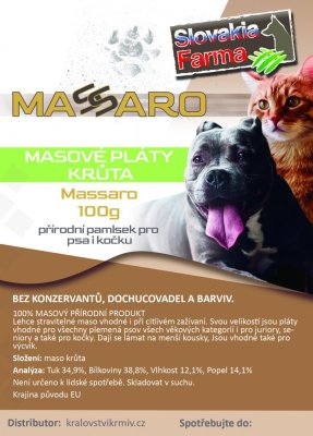 Masové plátky krůta Slovakiafarma Massaro 100 g