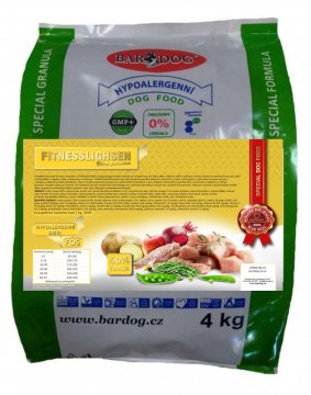 Lisované granule BARDOG FITNESSLIGHSEN - Hmotnost: 4 kg