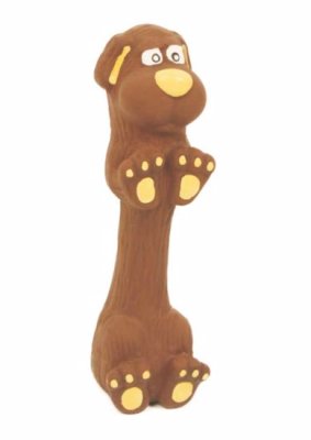 Latexová hračka s pískadlem - jezevčík velký 22,5 cm