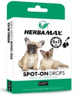 Herba Max Spot-on kvapky pre psov a mačky 5x1 ml