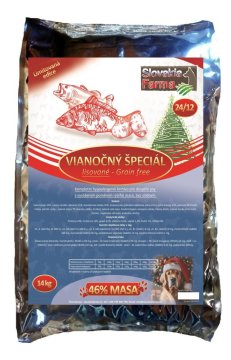 Vánoční speciál 14 kg - Limitovaná edice - Lisované hypoalergenní Granule bez obilovin Slovakia Farma
