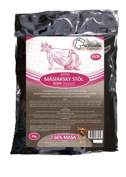 Lisované hypoalergenní Granule Slovakia Farma - Mäsiarsky stôl Mini  33/20 - Hmotnost: 14 kg