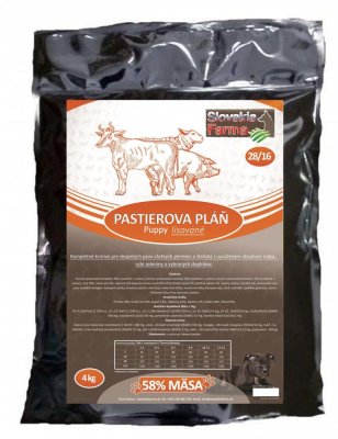 Lisované hypoalergenní Granule Slovakia Farma - Pastierova pláň 28/16 - 4 kg