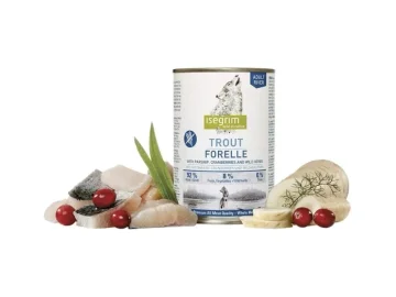 ISEGRIM Adult River: pstruh s paštrnákom a brusnicami 400 g