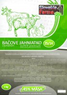 Vzorka Granule Slovakia Farma - Bačove jahniatko 25/14 - 1 kg