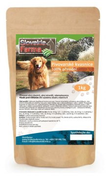 Pivovarské kvasnice - Hmotnosť: 1 kg