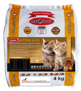 Super prémiové krmivo pre mačky Kitten 34/22