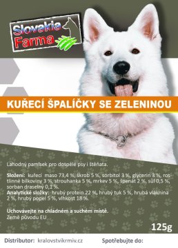 Kuracie paličky so zeleninou 125g