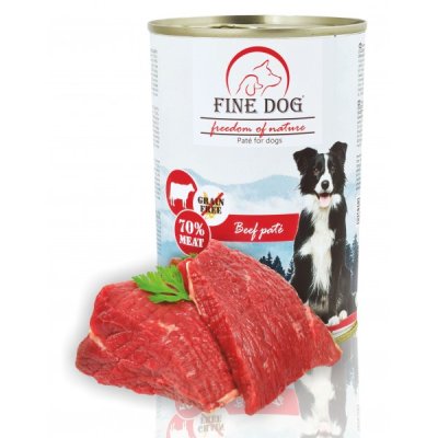 Fine Dog FoN hovädzie konzervy 70% mäsa Paté 400g
