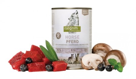 ISEGRIM Adult Steppe: Koňské maso s černým jeřábem a žampiony 400 g
