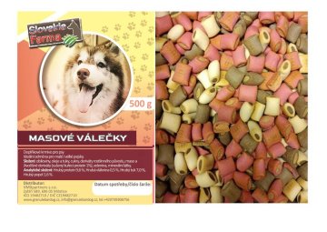 Chutné mäsové valčeky 500g