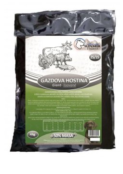 Gazdova hostina 25/15 – lisované granule SlovakiaFarma pro velká plemena - Hmotnost: 14 kg