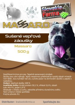 Sušené vepřové záoušky 500g