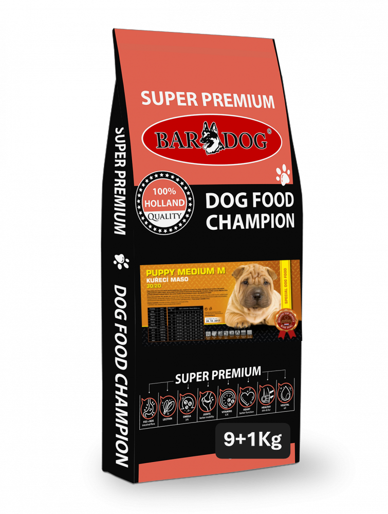 Bardog Super prémiové granule Puppy Medium M 30/20