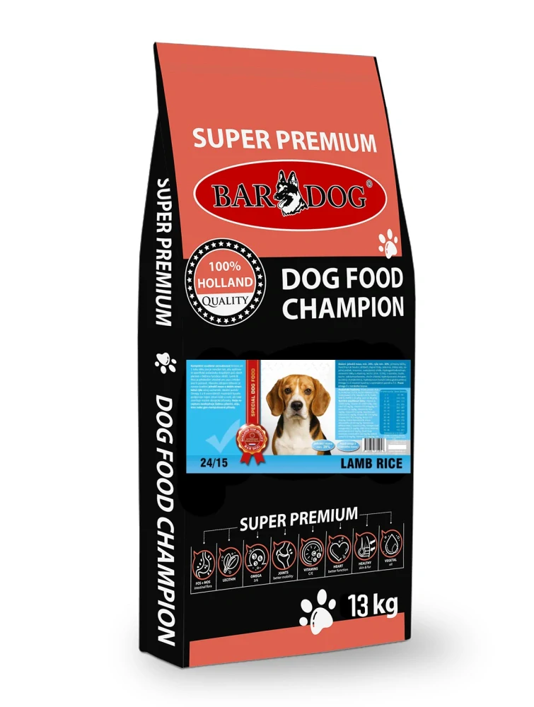 Bardog Super prémiové granule Lamb rice 24/15