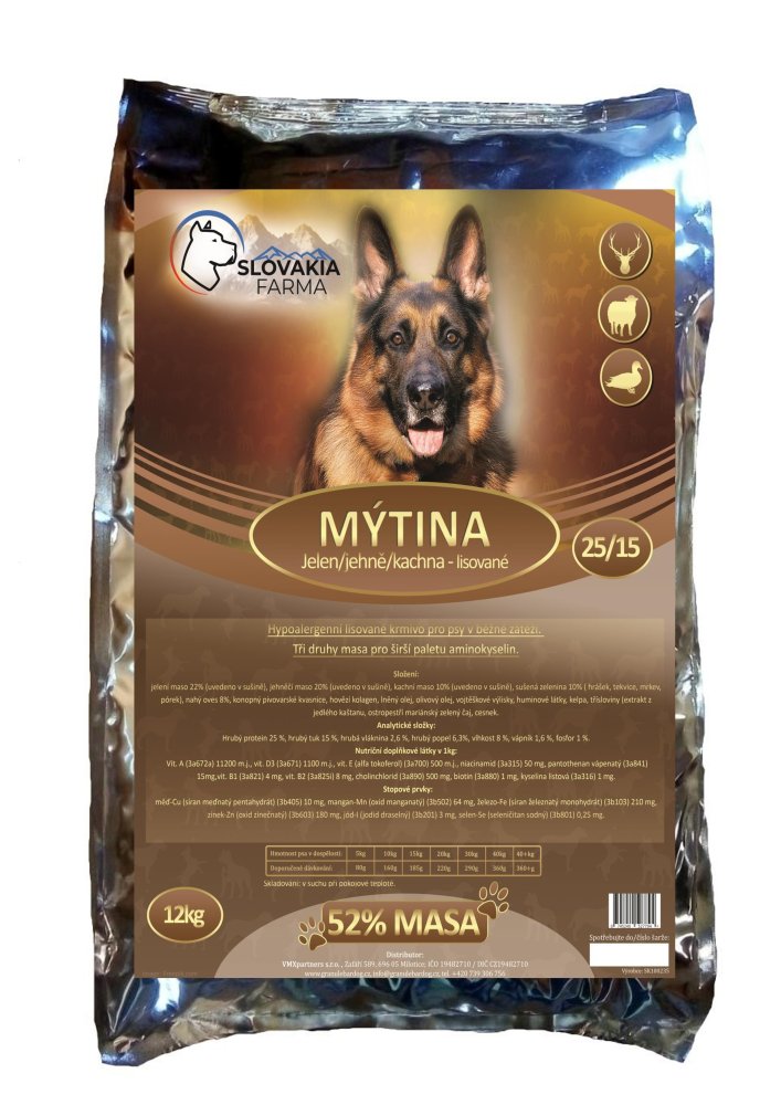 Lisované Granule Slovakia Farma - Mýtina 25/15 - 1 kg