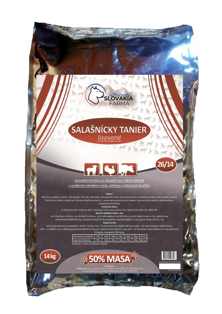 Lisované Granule Slovakia Farma - Salašnícky tanier 26/14 - 14 kg