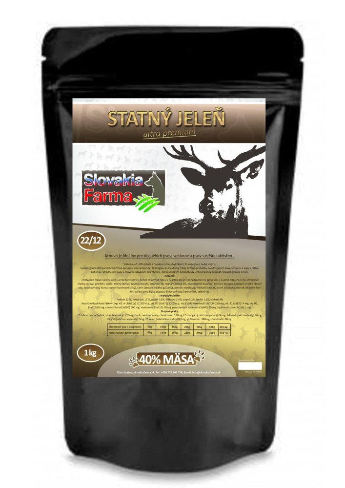 Hypoalergenní Granule SlovakiaFarma Statný jelen 1kg