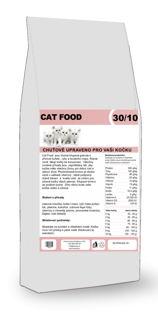 Granule Bardog Prémiové krmivo pro kočky Cat Food 30/10