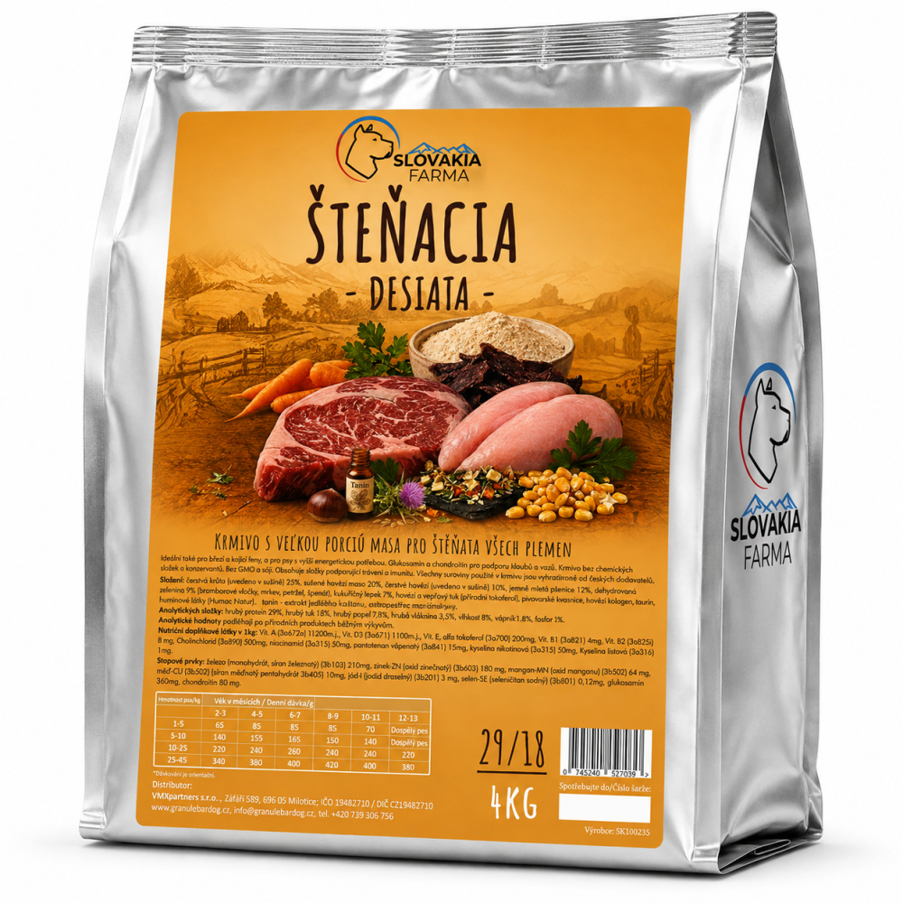 Granule Slovakia Farma Šteňacia Desiata 4 kg