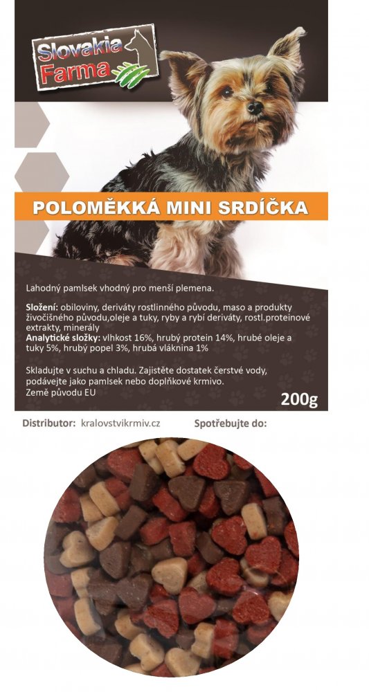 Poloměkká mini srdíčka 200g